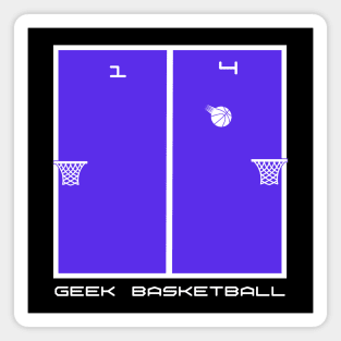 Geek Basketball Magnet